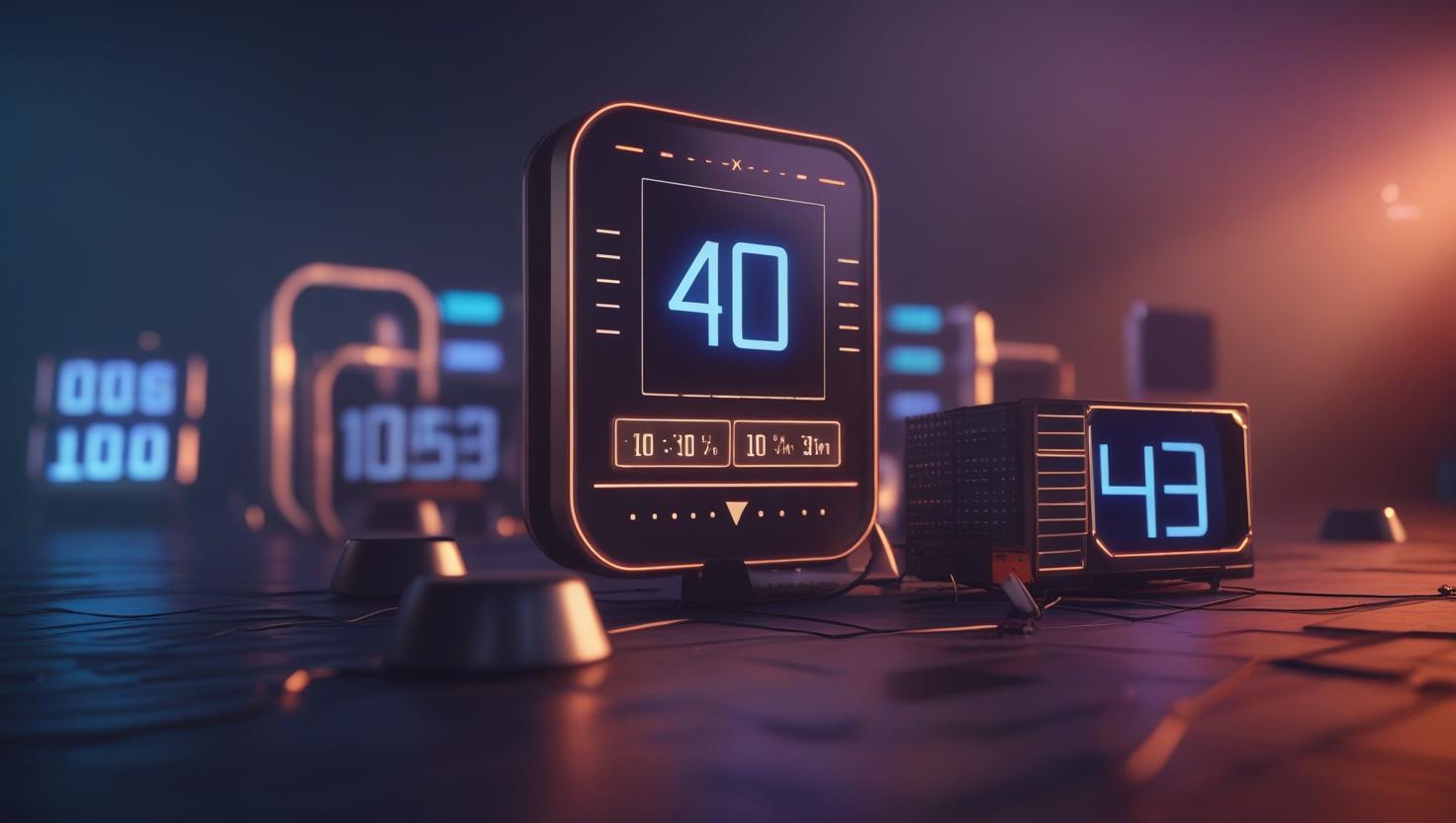 Speaker on stage with digital countdown timer during live event to manage session time effectively